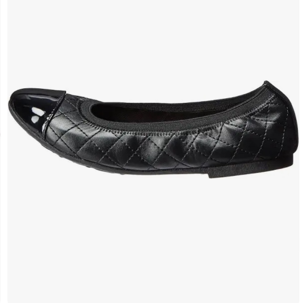 [Children’s Place] Girls Quilted Ballet Flats Black Slip-On Size 5